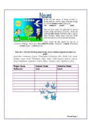 English worksheet: Nouns