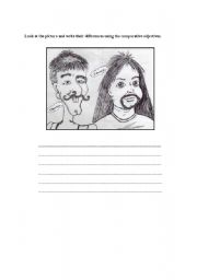 English Worksheet: comparative worksheet