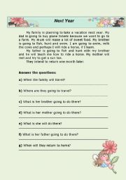 English Worksheet: Future