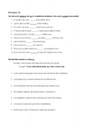 English Worksheet: Using 