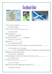 English Worksheet: Scotland Quiz