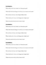 English Worksheet: what would you do if...?    