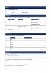 English Worksheet: Test - 