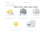 English Worksheet: the weather