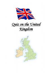 English Worksheet: Quiz on the United Kingdom