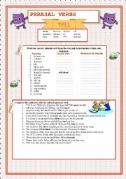 English Worksheet: Phrasal verbs - FALL