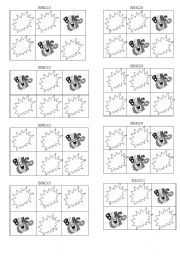 English Worksheet: Colour bingo