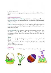 English worksheet: Easter PART TWO