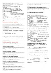 English Worksheet: simple past 