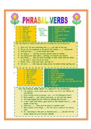 English Worksheet: PHRASAL VERBS
