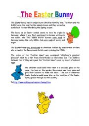 English Worksheet: The Easter Bunny