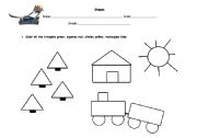 English worksheet: Shapes