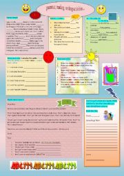 English Worksheet: GRAMMAR, READING, WRITING ACTIVITIES