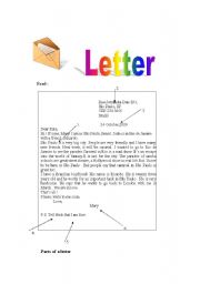English Worksheet: Letter