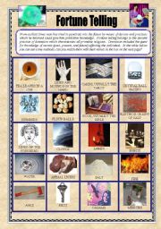 Fortune telling - 2 pages + key