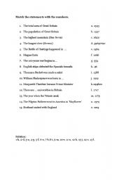 English worksheet: English history