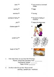 English worksheet: Rockin Around the Christmas Tree