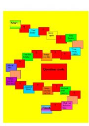 English Worksheet: board game