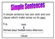English Worksheet: Sentence Types