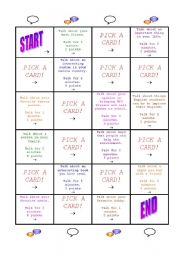 English Worksheet: The Game of Talk