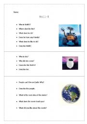 English Worksheet: Wall - E Viewing Guide