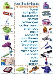 English Worksheet: toiletries