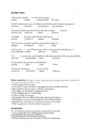 English Worksheet: Test 