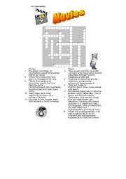 English worksheet: GENRES OF MOVIES CROSSWORD