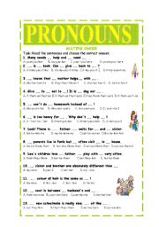 English Worksheet: Pronouns