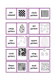 English Worksheet: Dominoes - Patterns