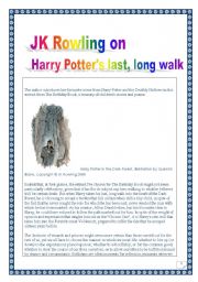 English Worksheet: HARRY POTTER Project: guided READING & WRITING + CONVERSATION: COMPREHENSIVE project (5 pages)