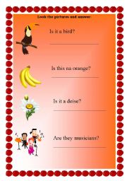 English worksheet: Short answers