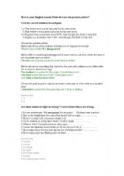 English Worksheet: past perfect
