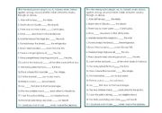 Prepositions worksheet