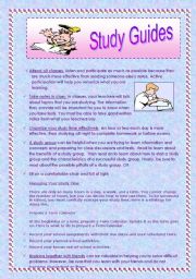 English Worksheet: Study Guides for Students