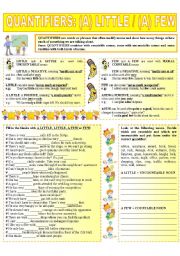 QUANTIFIERS: (A) LITTLE / (A) FEW (3 - 6)