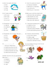 English Worksheet: general test part 2