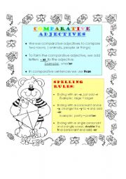 English worksheet: Comparative adjectives