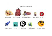 English worksheet: Things for a trip