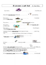 English Worksheet: If you were a sail boat 