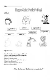 English worksheet: Saint Patricks day