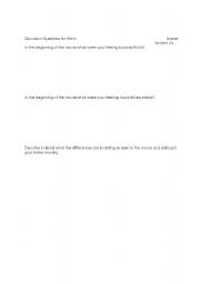 English worksheet: Hitch Movie Discussion Questions