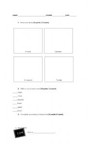 English worksheet: QUIZ