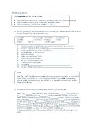 English Worksheet: Article a, an, the