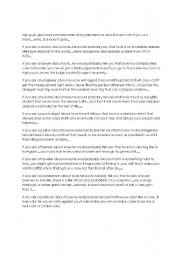 English Worksheet: love