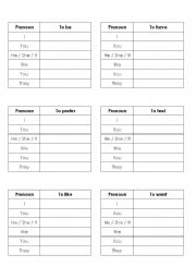 English Worksheet: Verbs Worksheet