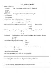 English worksheet: False Friends - an exercise to train the use of the correct forms