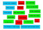 English Worksheet: sentence Making