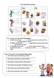 English Worksheet: was were wasnt werent