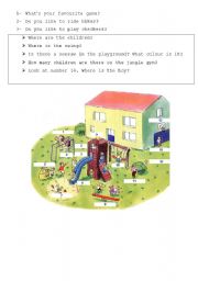 English Worksheet: PALYGROUND